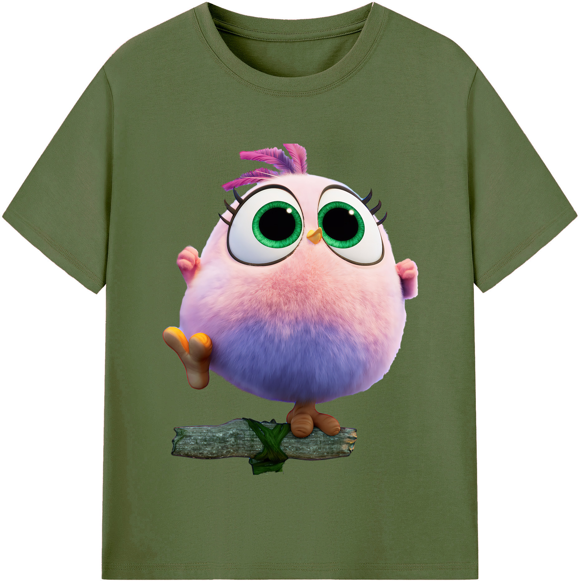 （画像用） Angry Birds アングリーバード 綿100％半袖Tシャツ（フロントプリント）